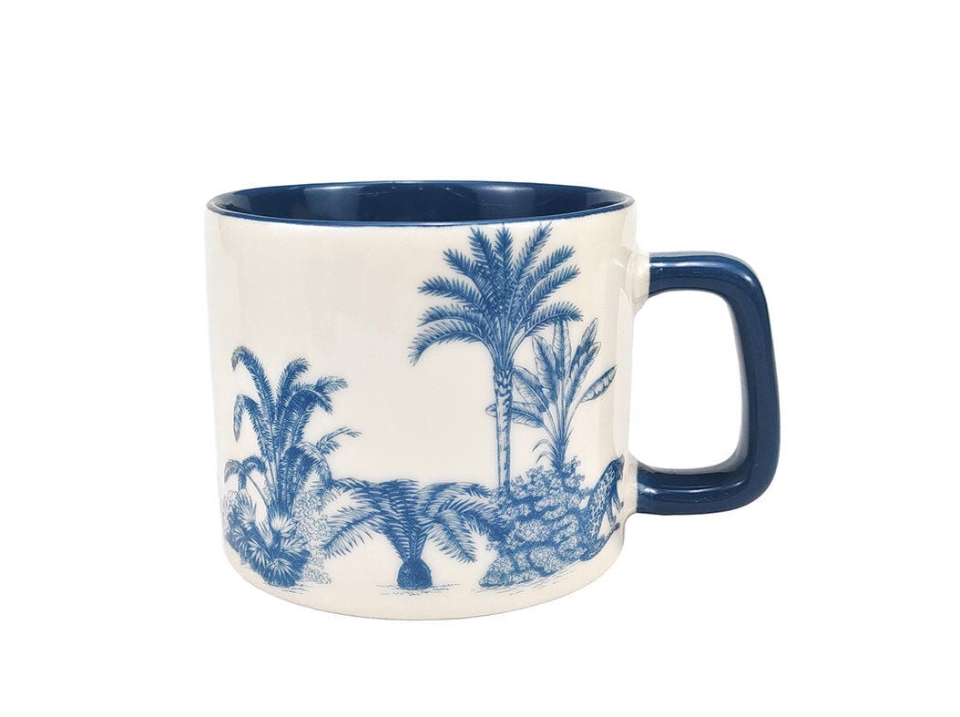 CANECA JUMBO PORCELANA ACTUEL AZUL 35CL image number 0