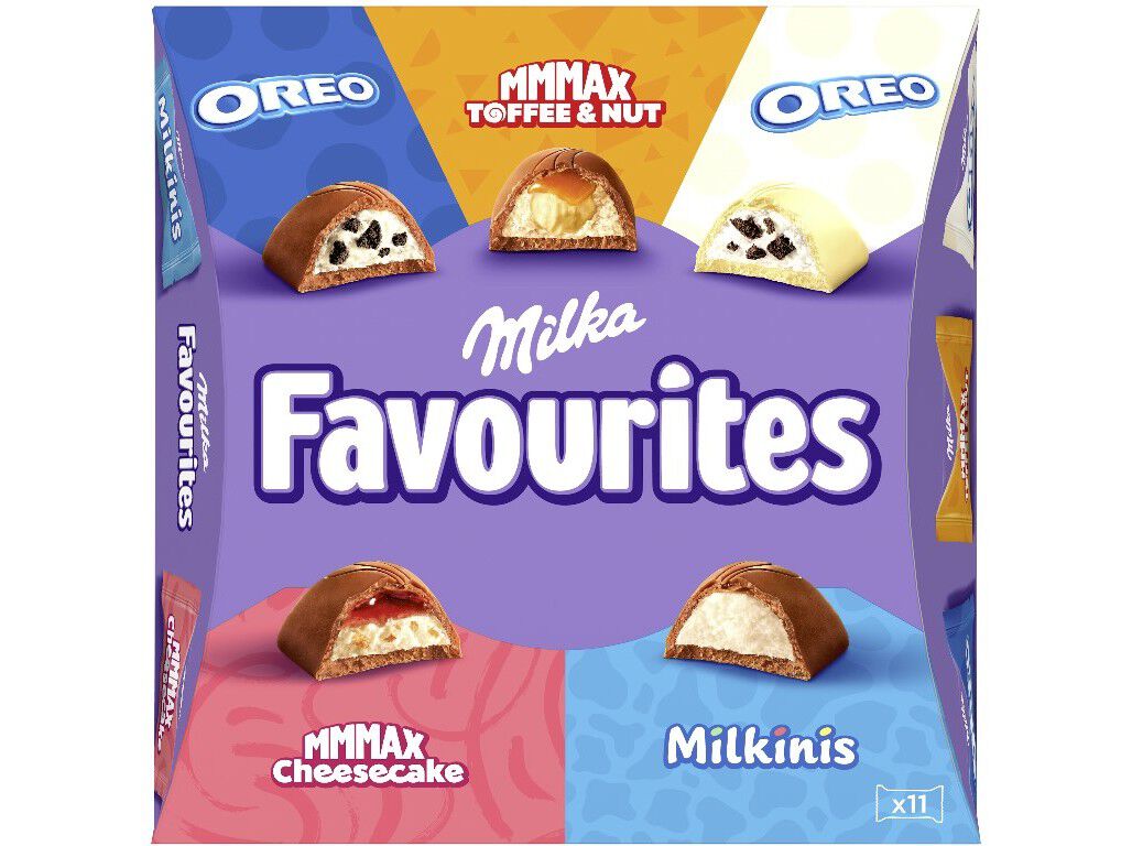 CHOCOLATE MILKA FAVOURITES 95G image number 0