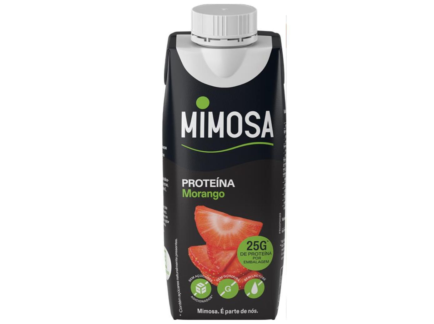 LEITE SEM LACTOSE MIMOSA MORANGO MAIS PROTE&Atilde;NA 250ML image number 1