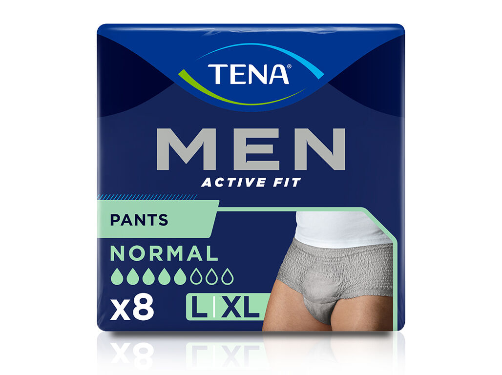 CUECAS INCONTIN&Ecirc;NCIA TENA CINZENTA L/XL 8UN