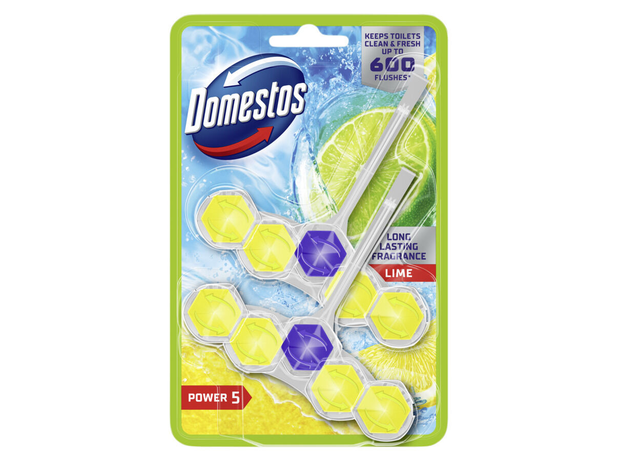 BLOCO DOMESTOS SANIT&Aacute;RIO POWER 5 DUO PACK LIME 110G image number 0