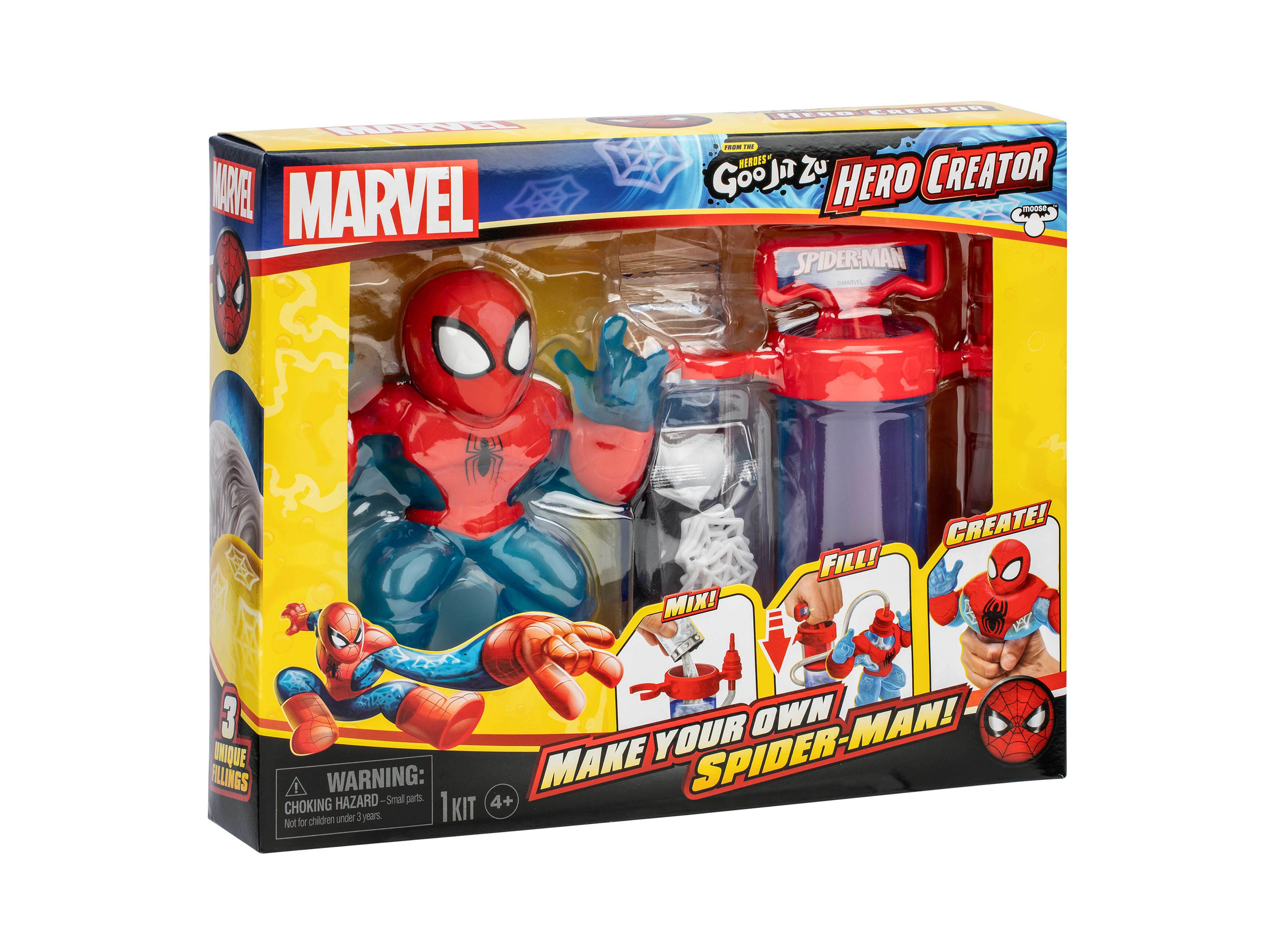 FABRICA E FIGURAS SPIDERMAN GOO JIT ZU