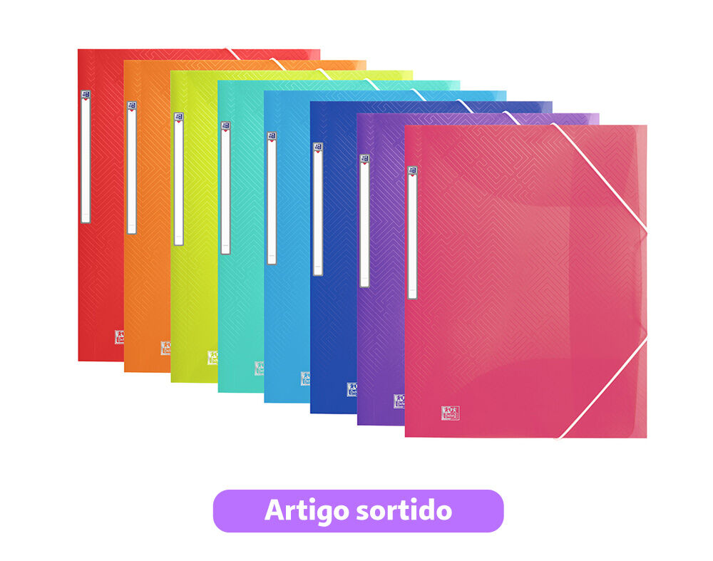 CAPA POLIPROPILENO A3 OXFORD URBAN COM EL&Aacute;STICO CORES SORTIDAS image number 0