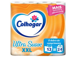 PAPEL HIGIÉNICO COLHOGAR ULTRA SUAVE XXL 12ROLOS=24ROLOS