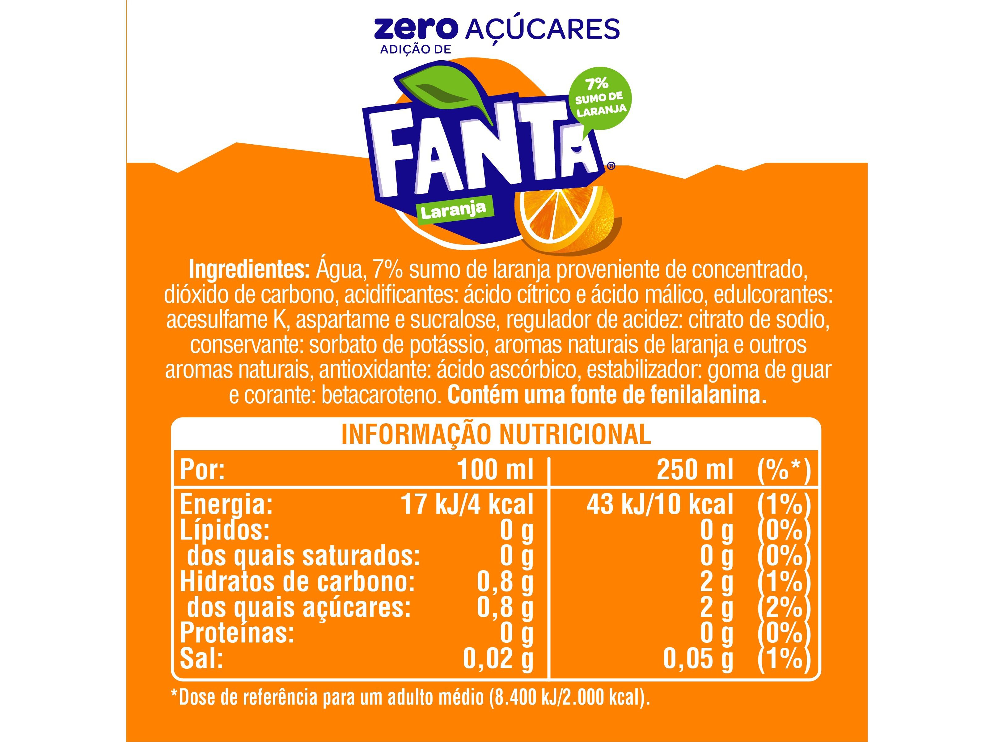 REFRIGERANTE COM G&Aacute;S FANTA ZERO LARANJA 1.5L (SDR) image number 1