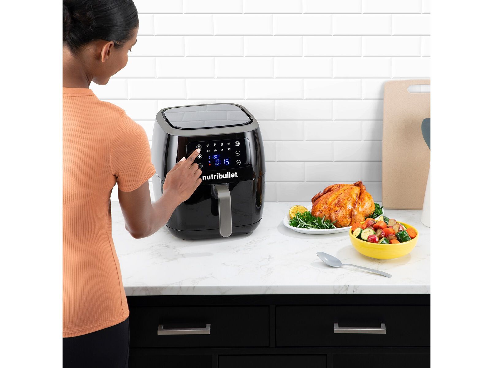 FRITADEIRA AIRFRYER NUTRIBULLET NBA071B 7L image number 6