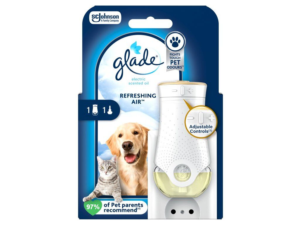 AMBIENTADOR EL&Eacute;CTRICO APARELHO GLADE PET REFRESHING AIR 20ML image number 0