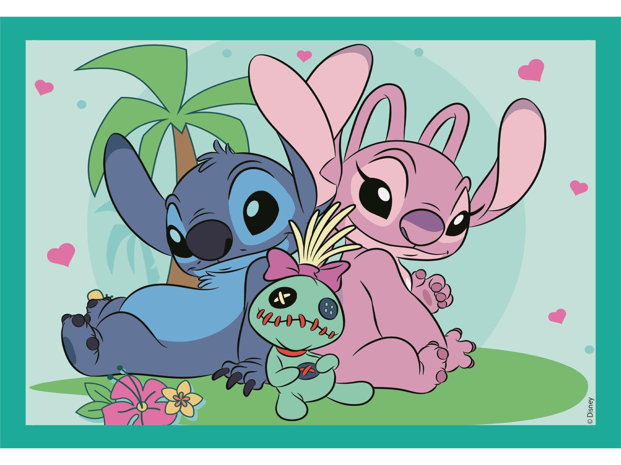 PUZZLE CLEMENTONI DISNEY STITCH 4 EM 1 image number 1