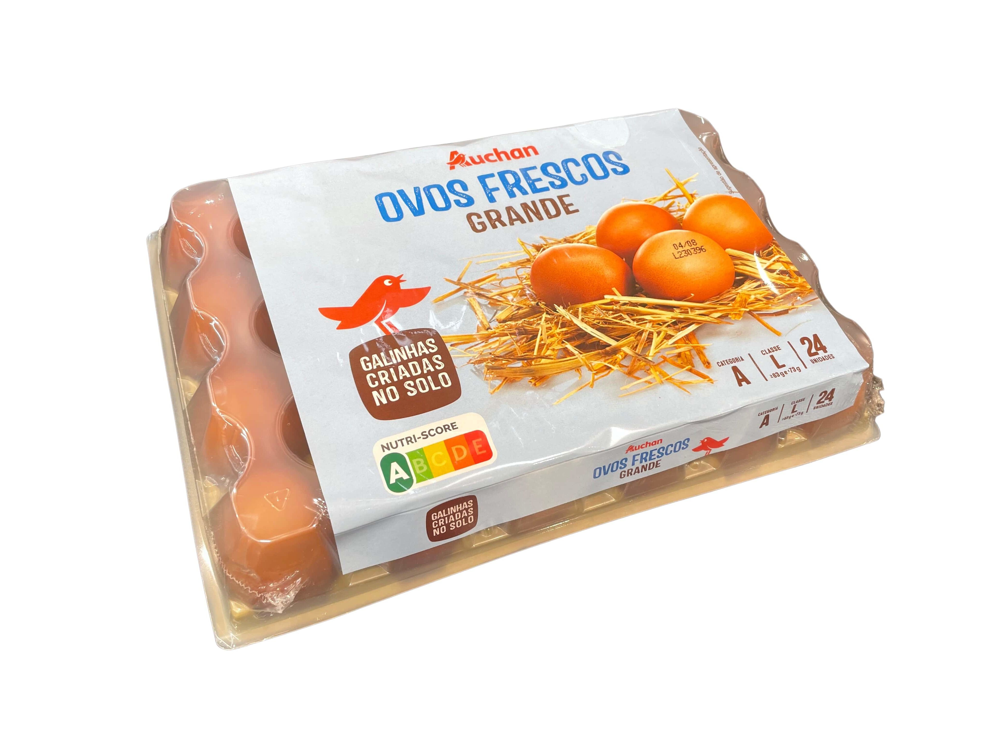 OVOS AUCHAN GALINHAS SOLO CLASSE L DUAS D&Uacute;ZIAS