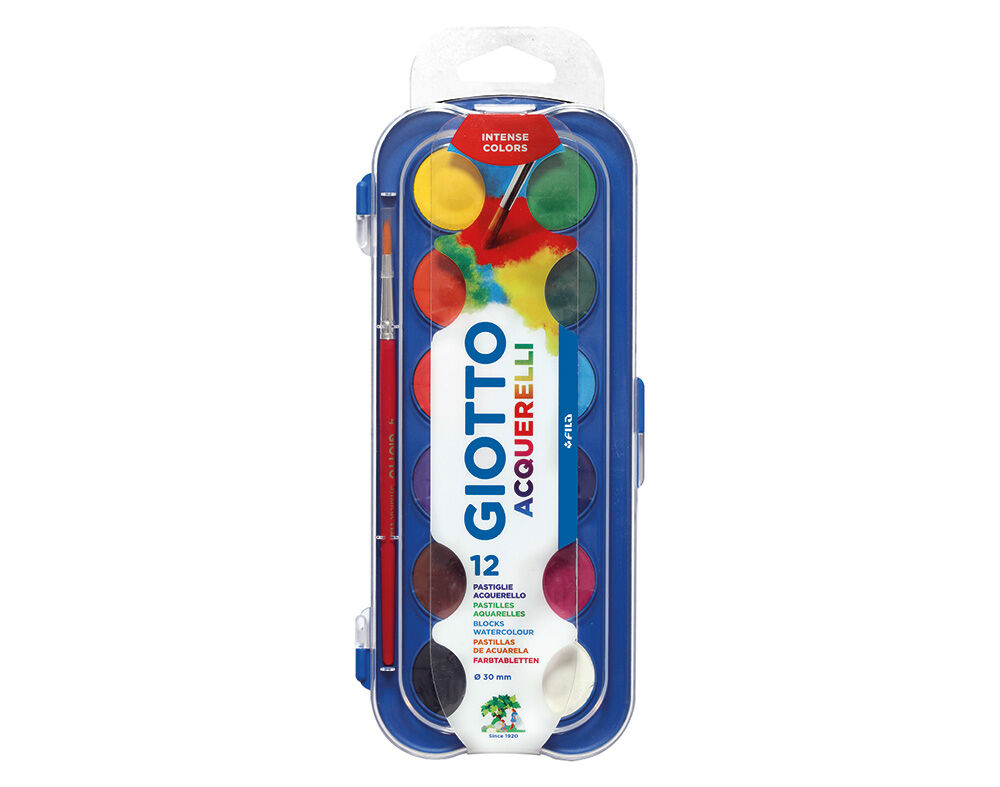 CAIXA DE 12 AGUARELAS GIOTTO COM PINCEL