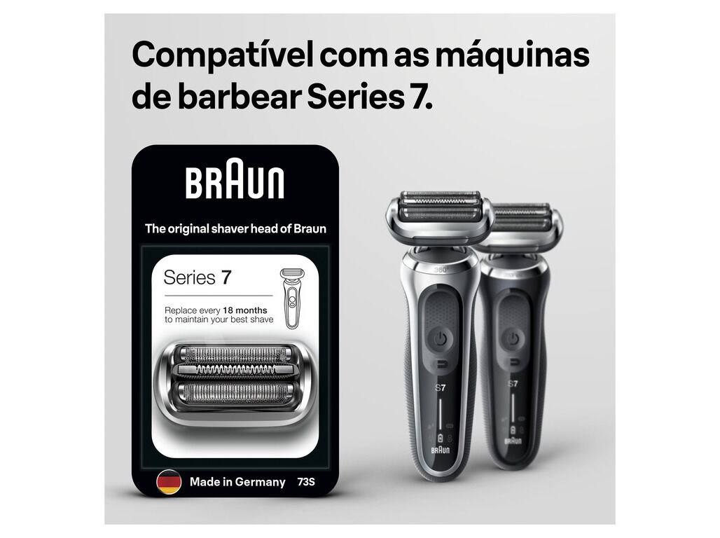 CABE&Ccedil;A DE SUBSTITUI&Ccedil;&Atilde;O PARA M&Aacute;QUINA DE BARBEAR BRAUN SERIES 7 73S image number 1