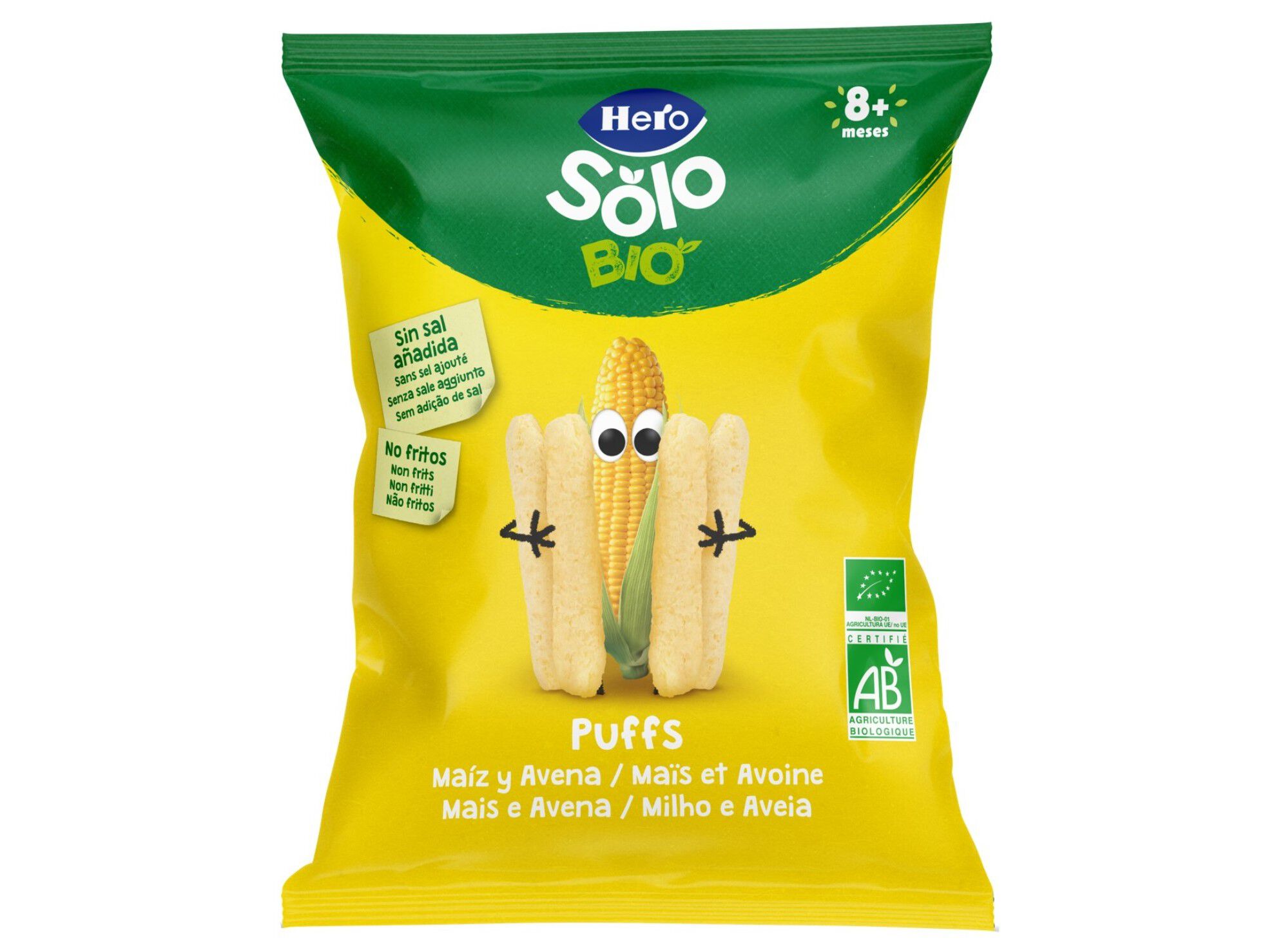 SNACK HERO SOLO BIO MILHO E AVEIA 25G