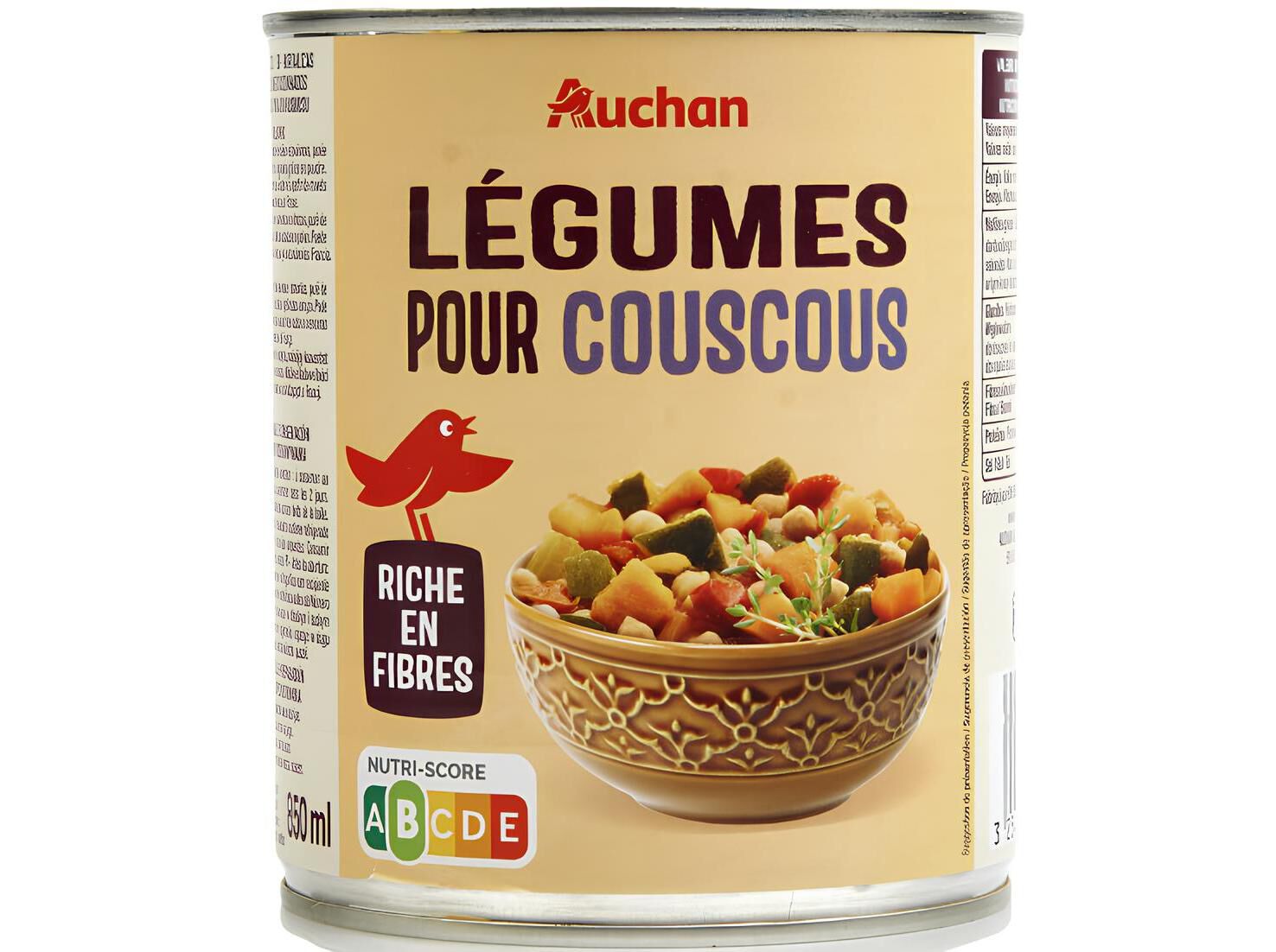 LEGUMES AUCHAN PARA COUSCOUS 800G image number 0