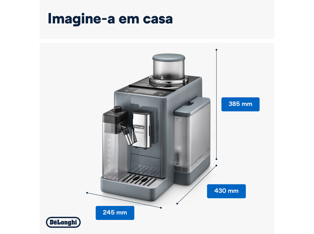 M&Aacute;QUINA DE CAF&Eacute; AUTOM&Aacute;TICA DELONGHI RIVELIA LATTE CREMA EXAM440.55.G image number 6