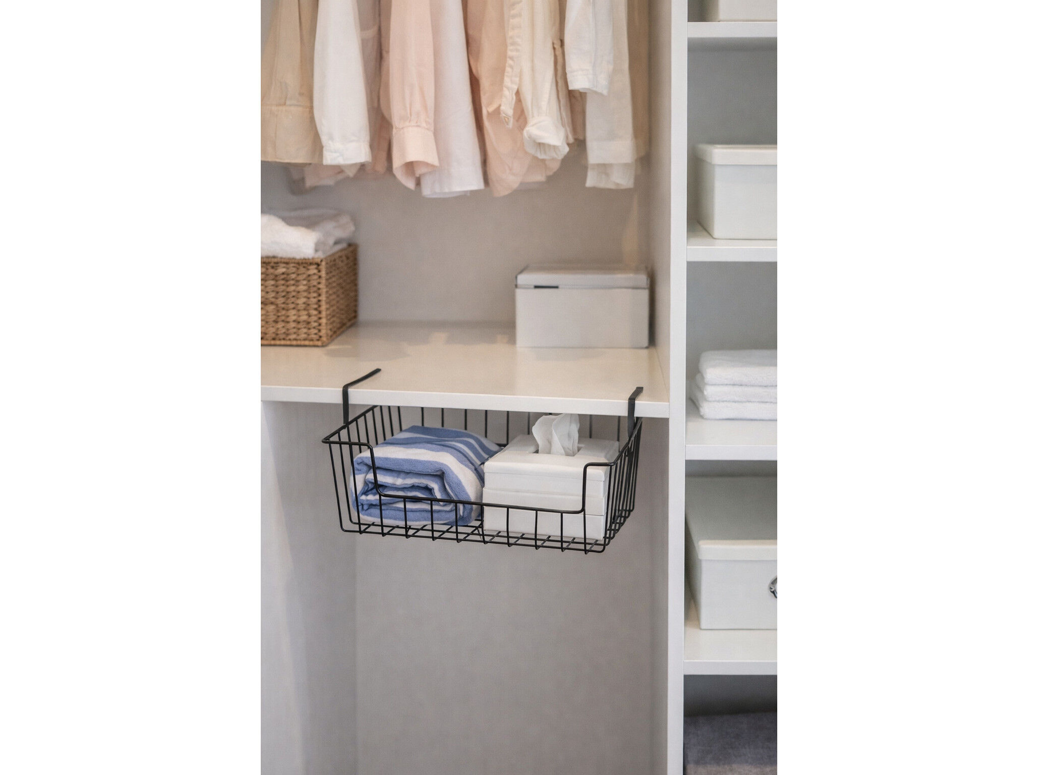 CESTO MET&Aacute;LICO PARA PRATELEIRA 26X14X26CM image number 1