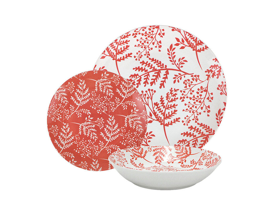 SERVI&Ccedil;O ACTUEL PORCEL VERMELHO 18 PE&Ccedil;AS