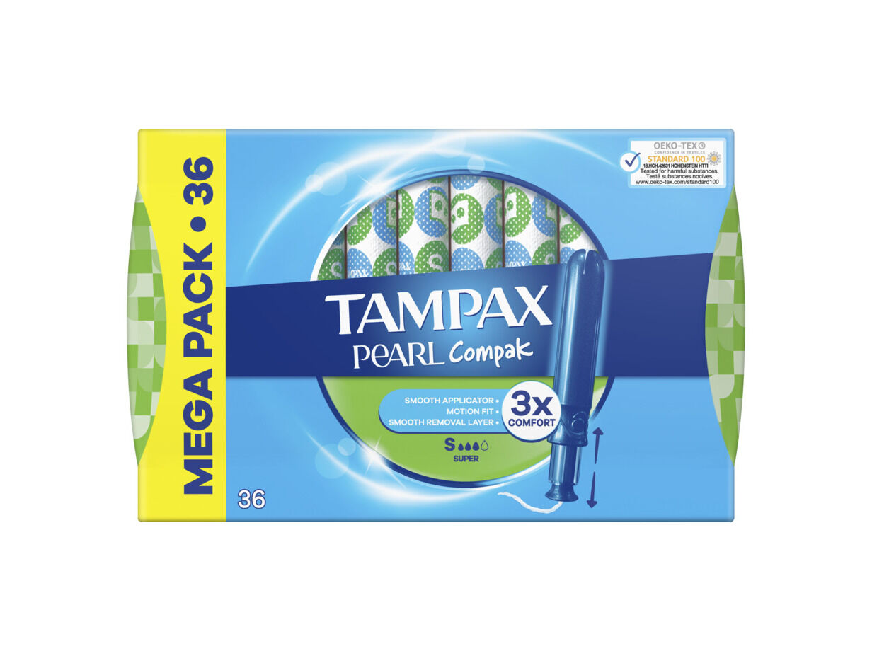TAMP&Otilde;ES TAMPAX PEARL COMPAK SUPER 36UN