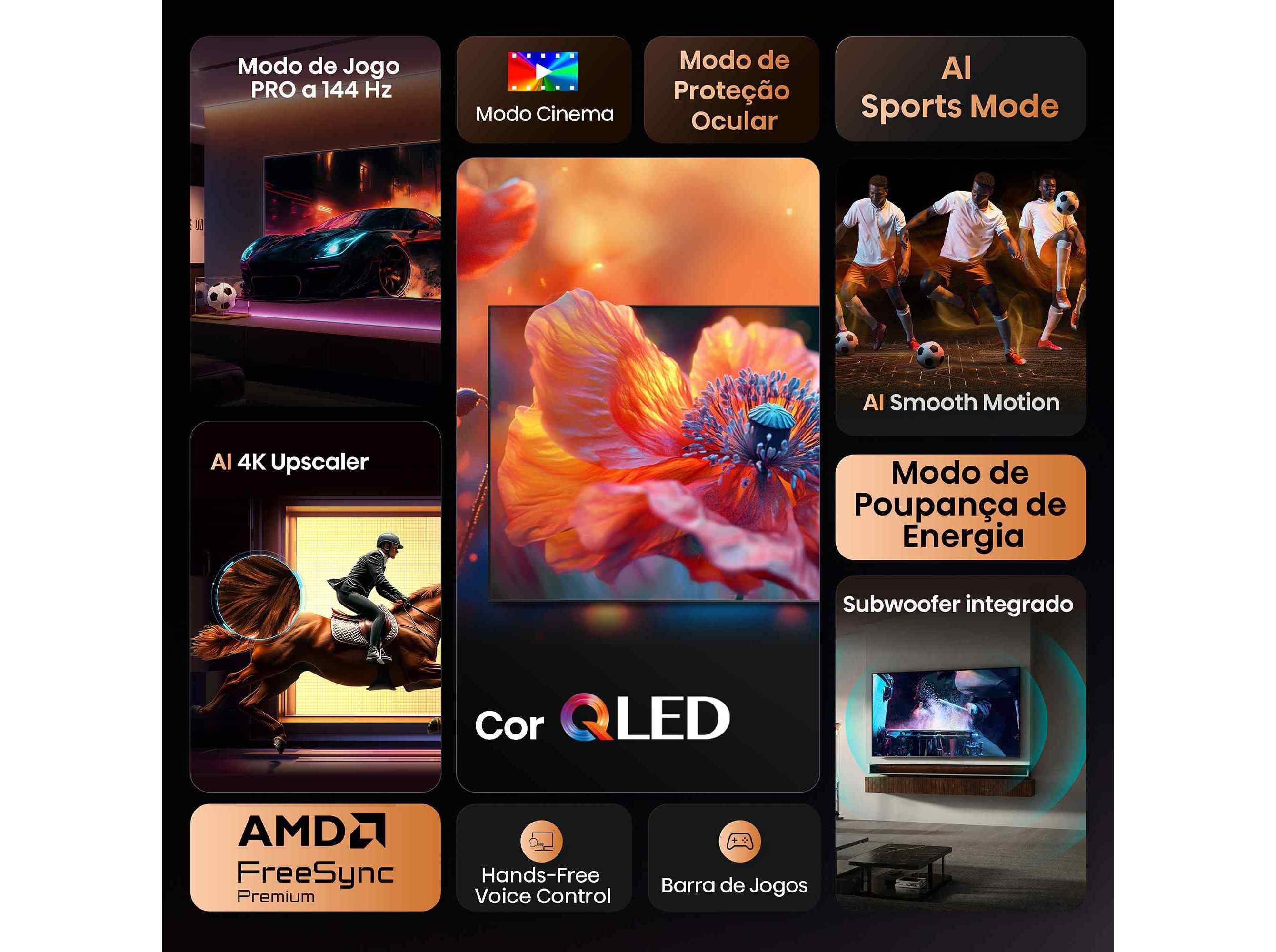 TV QLED HISENSE 98E7Q 98" 4K SMART image number 1