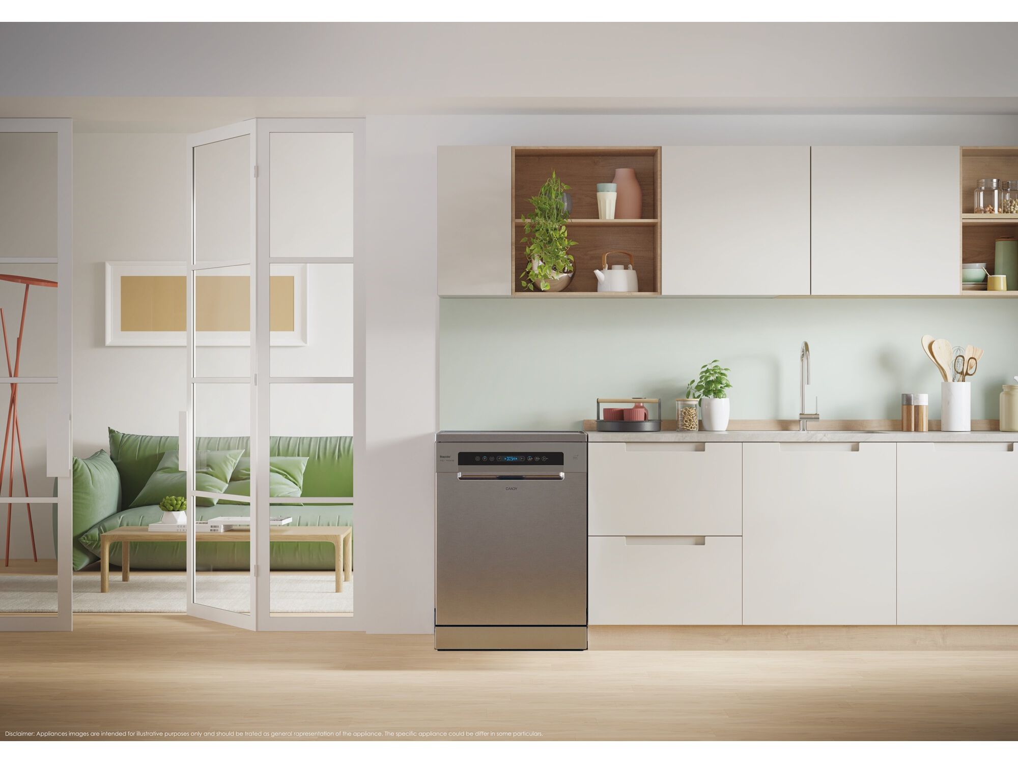 M&Aacute;QUINA DE LAVAR LOI&Ccedil;A CANDY CF 4B7F0X INOX B 14 CONJUNTOS image number 6