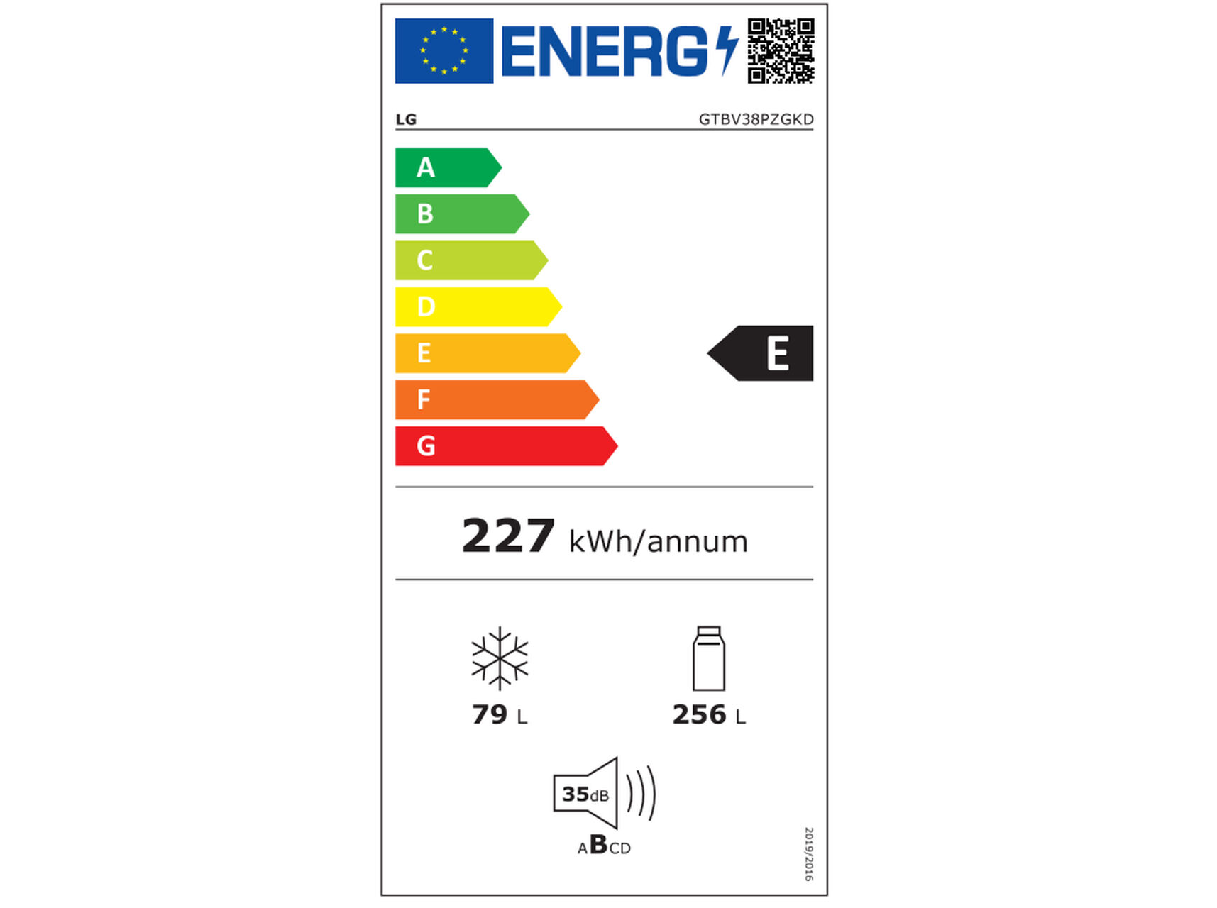 FRIGORIFICO 2 PORTAS LG GTBV38PZGKD SILVER E 335L NO FROST image number 7