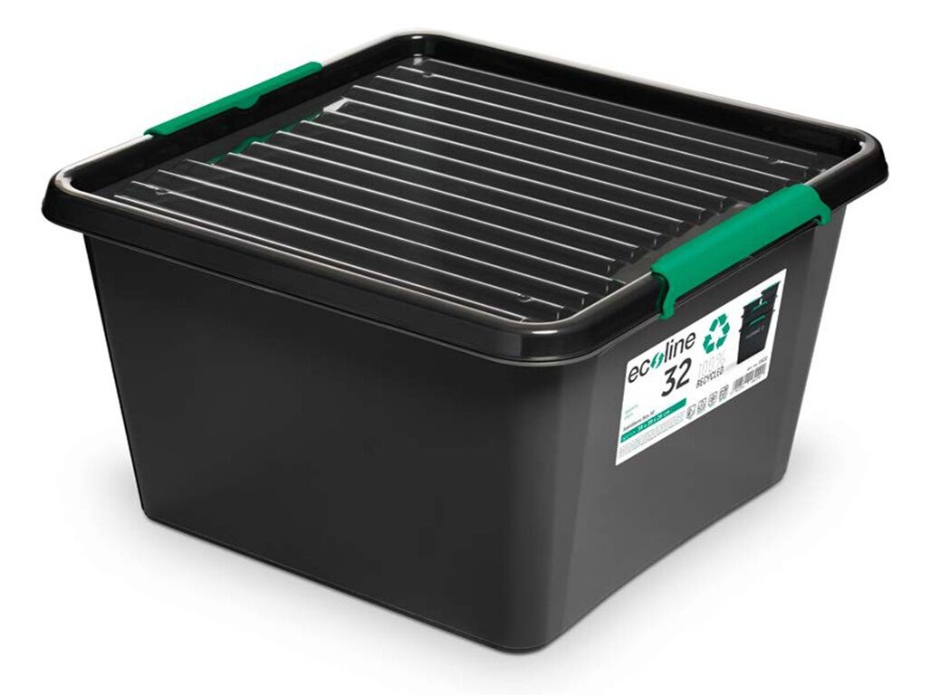 CAIXA PL&Aacute;STICA RECICLADA ECOLINE 32L DML