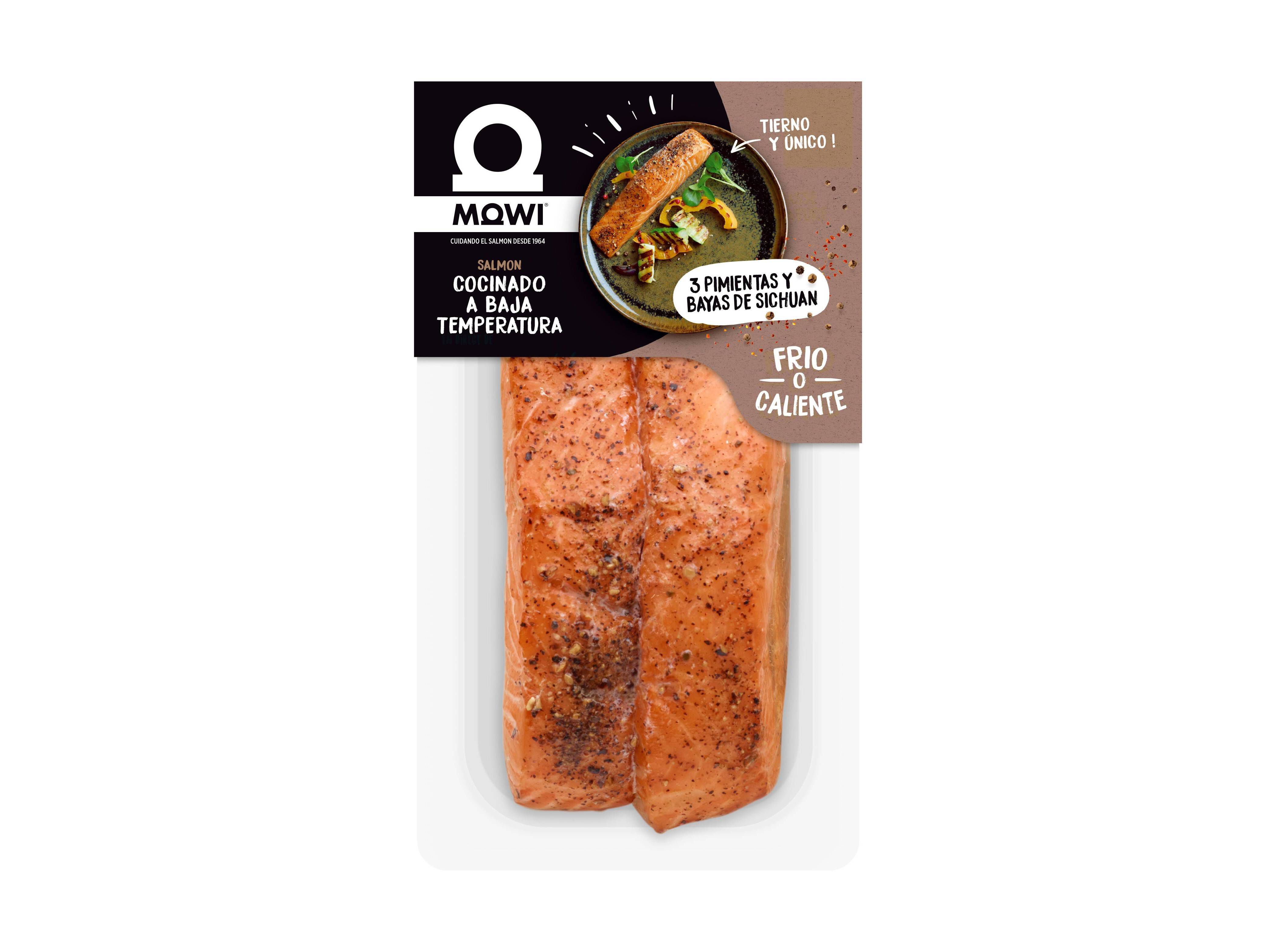 LOMBO SALM&Atilde;O MOWI 3 PIMENTAS 2 X 110 GR