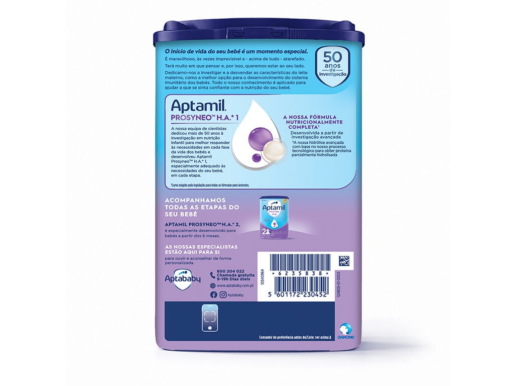 LEITE APTAMIL PROSYNEO HA1 800G image number 1