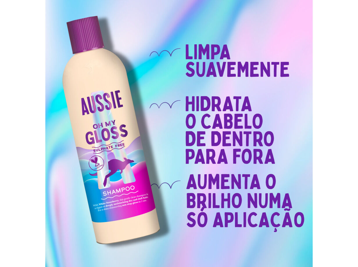 PACK CABELO AUSSIE GLOSS CH+CNDC+SERUM 1UN image number 1