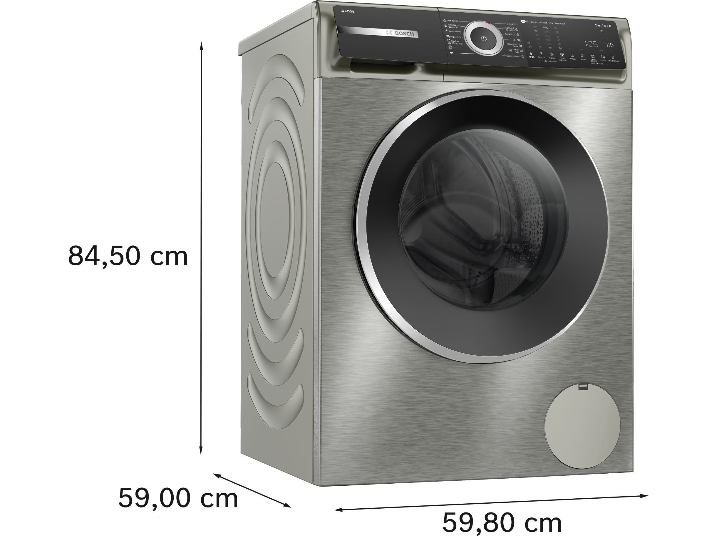 M&Aacute;QUINA LAVAR ROUPA BOSCH WGH244AXES INOX 9KG A I-DOS image number 2