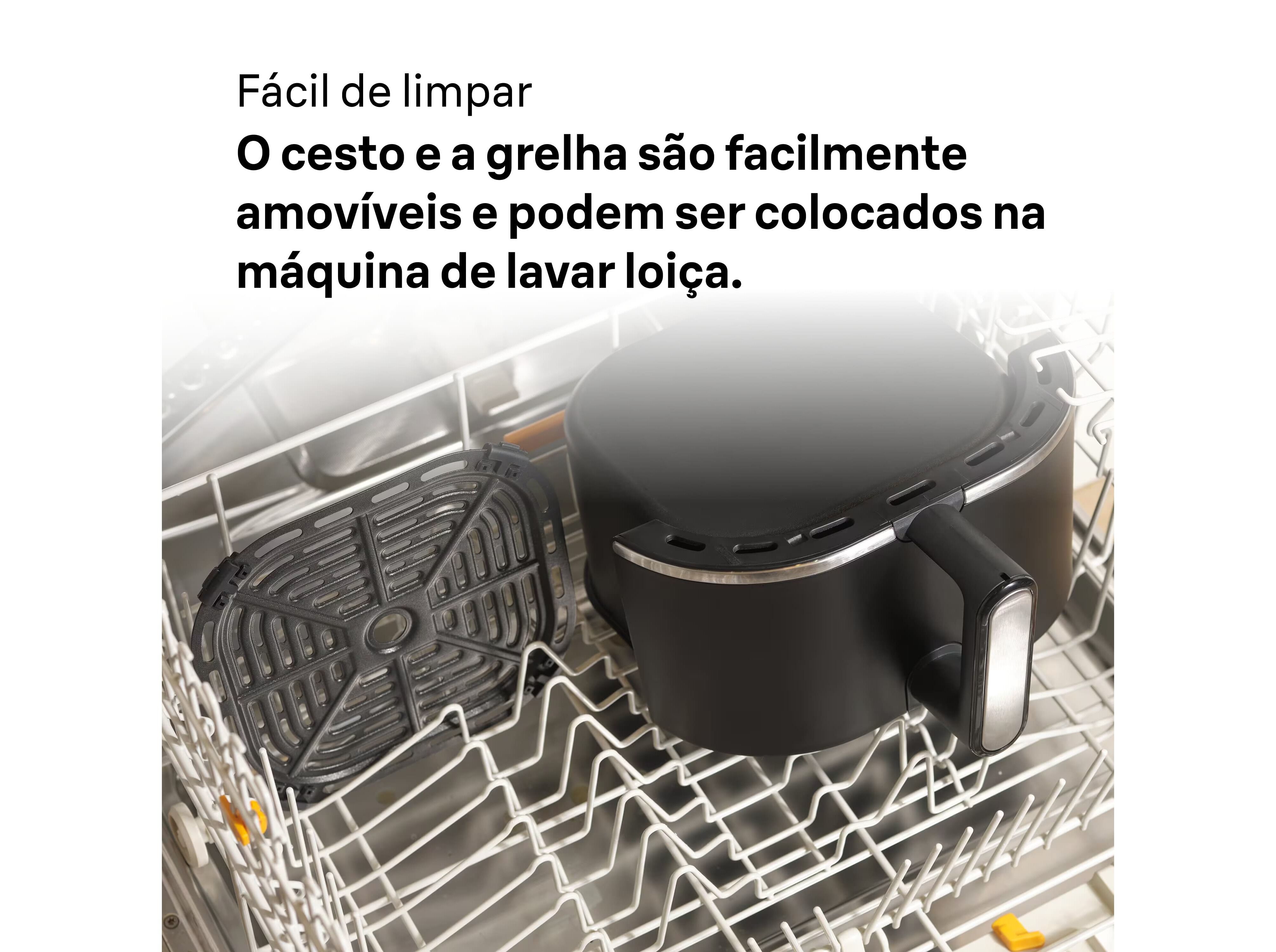 FRITADEIRA AIR FRYER BRAUN HF5073BK 6L PRETA image number 7