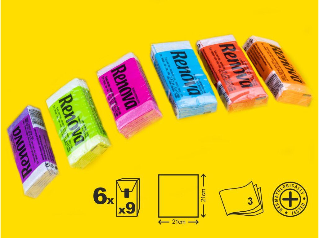 LEN&Ccedil;OS FACIAIS RENOVA V&Aacute;RIAS CORES 6UN image number 1