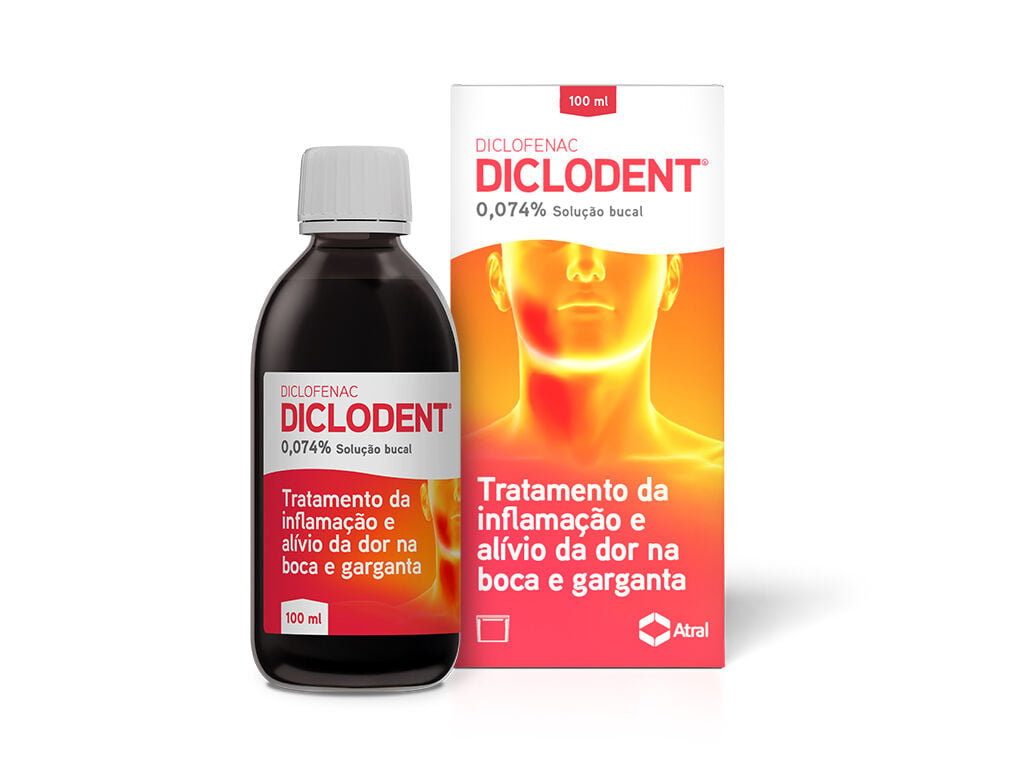 SOLU&Ccedil;&Atilde;O BUCAL DICLODENT DICLOFENAC 0.74 MG/ML 100ML image number 1
