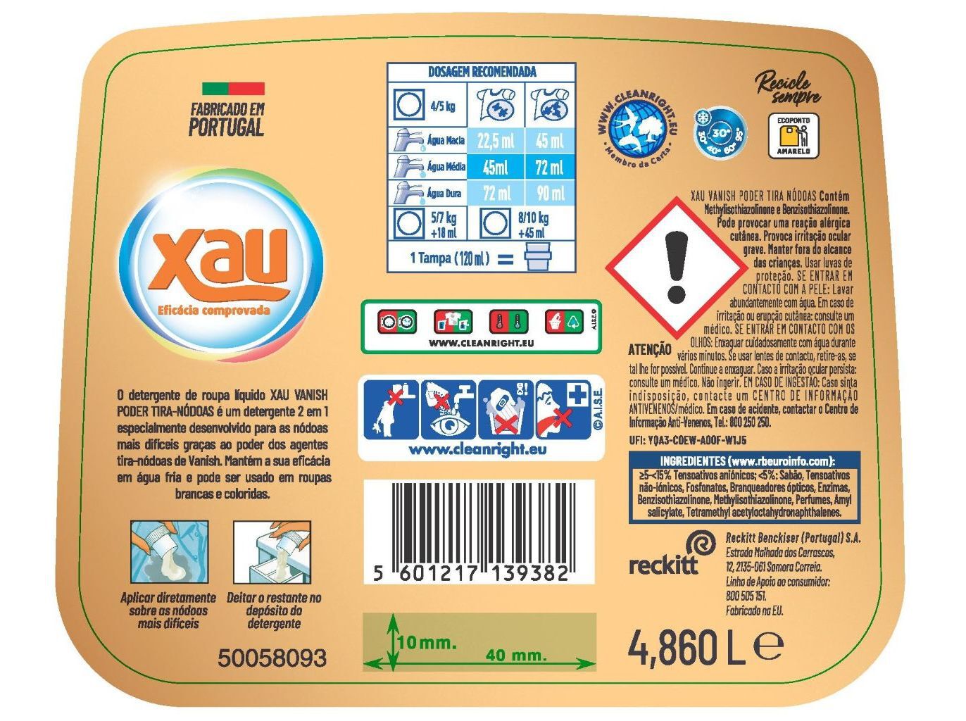 DET. ROUPA M&Aacute;Q. XAU VANISH PODER TIRA N&Oacute;DOAS 108D image number 1