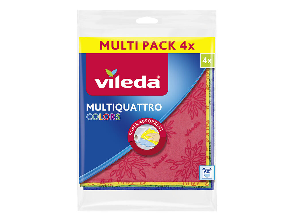 PANO VILEDA MULTIUSOS MULTI QUATTRO COLORS 4UN