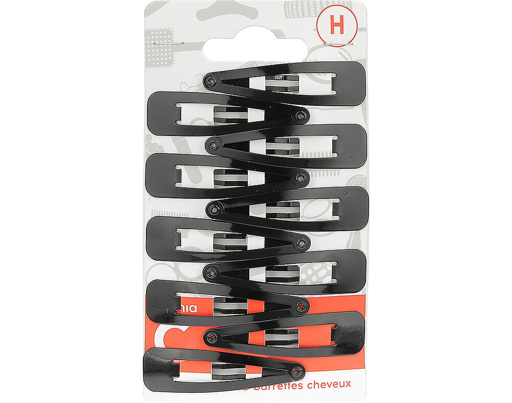 GANCHO COSMIA CABELO PRETO METAL 10UN