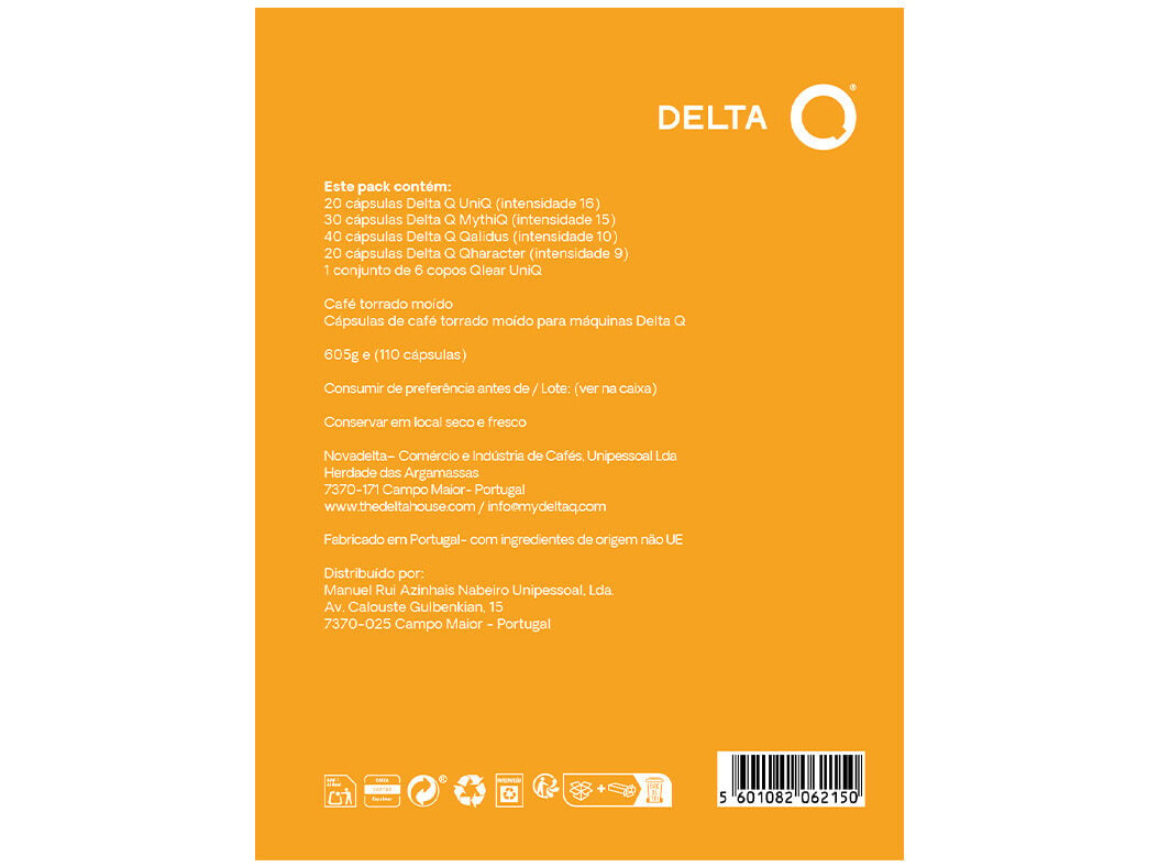 C&Aacute;PSULAS CAF&Eacute; DELTA Q OFERTA 6 COPOS PACK 110CPS image number 1