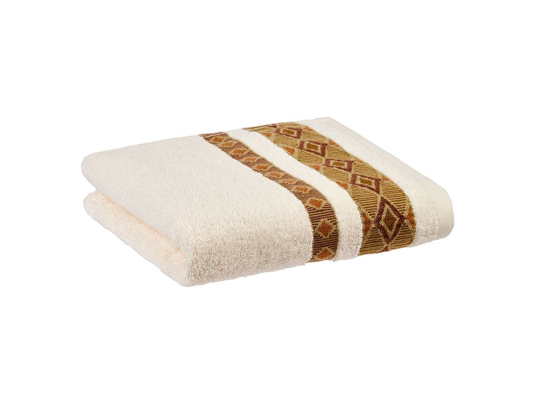 TOALHA DE M&Atilde;OS COM BARRA ACTUEL BRANCO 450G 50X100CM image number 0