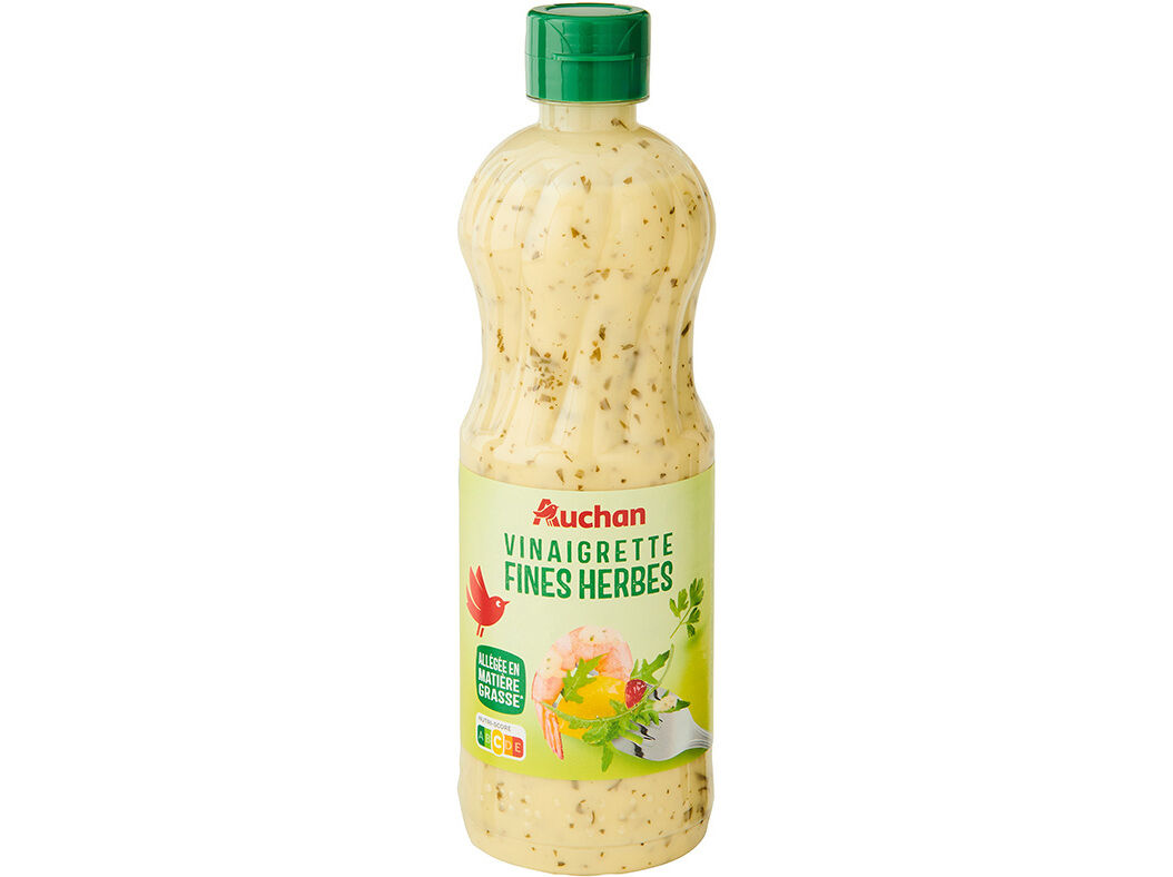 MOLHO AUCHAN PARA SALADAS VINAGRETTE ERVAS FINAS 500ML image number 0