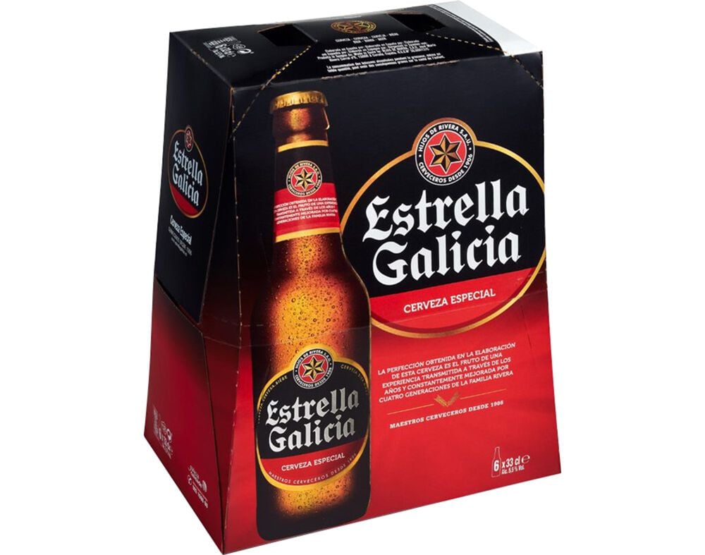 CERVEJA ESTRELLA GALICIA ESPECIAL 6X0.33L