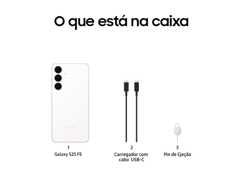 SMARTPHONE SAMSUNG GALAXY S25 FE 256GB BRANCO image number 9