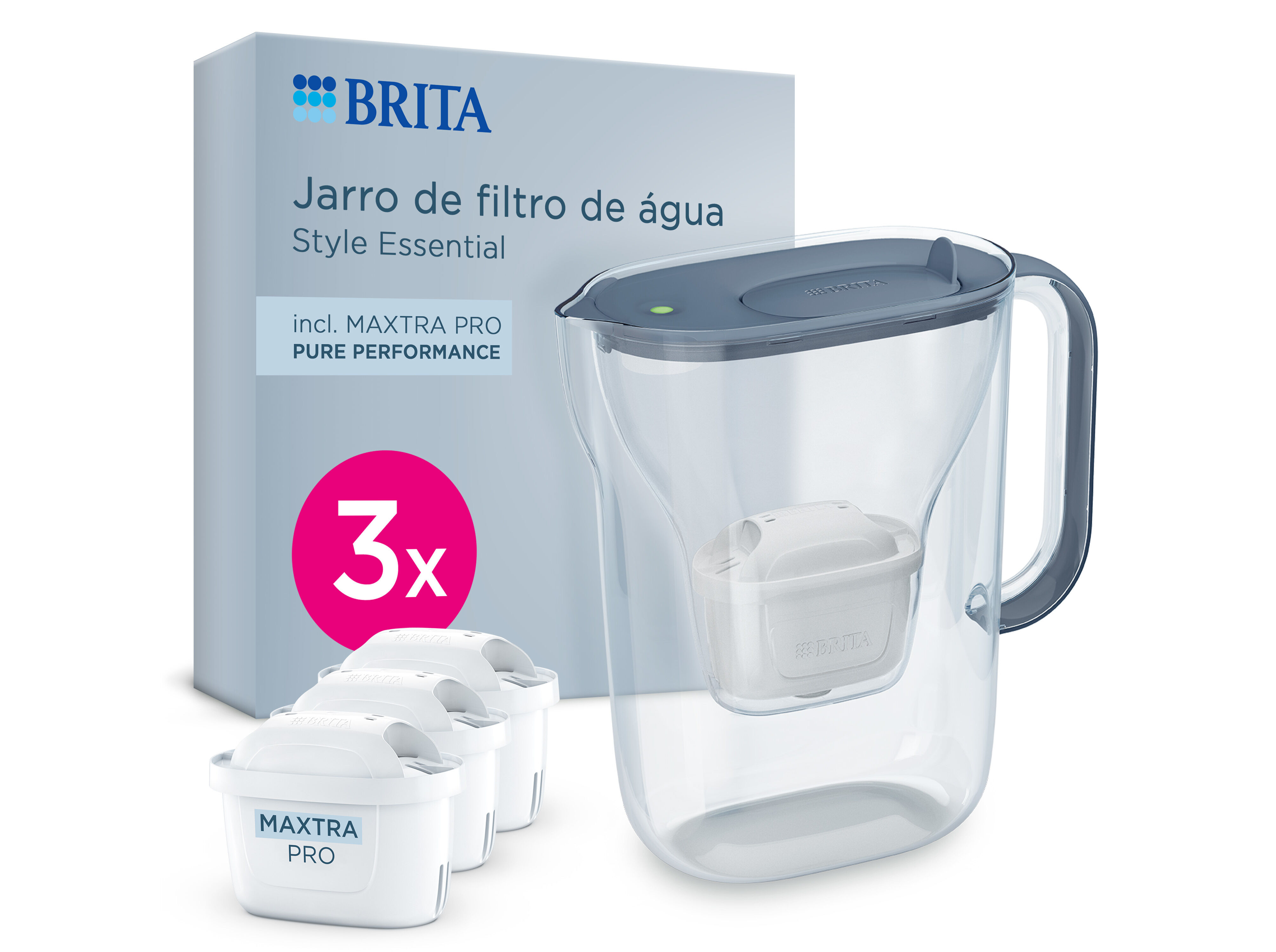 JARRO STYLE ESSENTIAL BRITA COM 3 FILTROS 2.4L image number 0