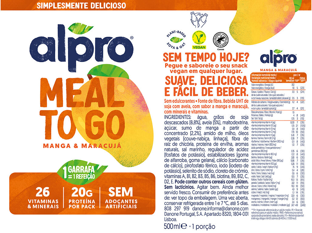 YOFU L&Iacute;QUIDO ALPRO MEAL TO GO MANGA MARACUJ&Aacute; 500ML image number 1