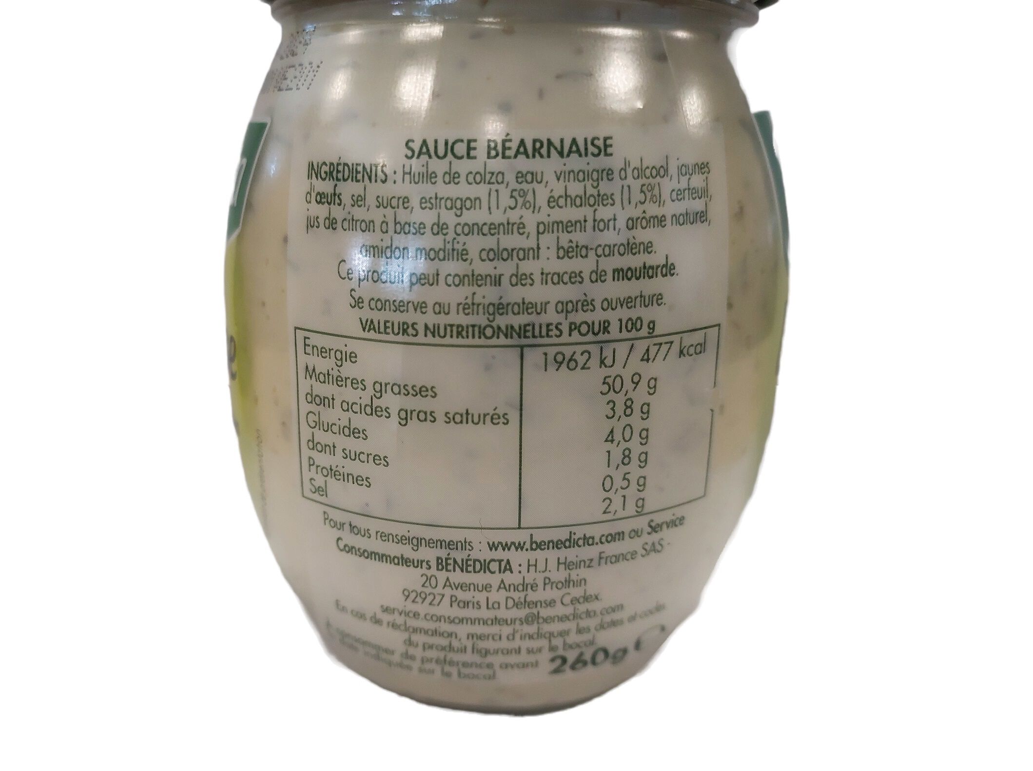 MOLHO B&Eacute;ARNAISE B&Eacute;N&Eacute;DICTA 260G image number 1