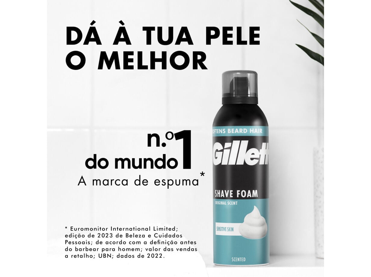 ESPUMA GILLETTE CLASSIC SENSIVEL 250 ML image number 4