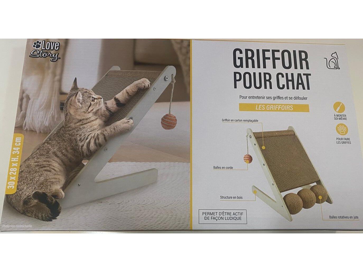 ARRANHADOR PARA GATO MMPET INCLINADO 30X28CM image number 1