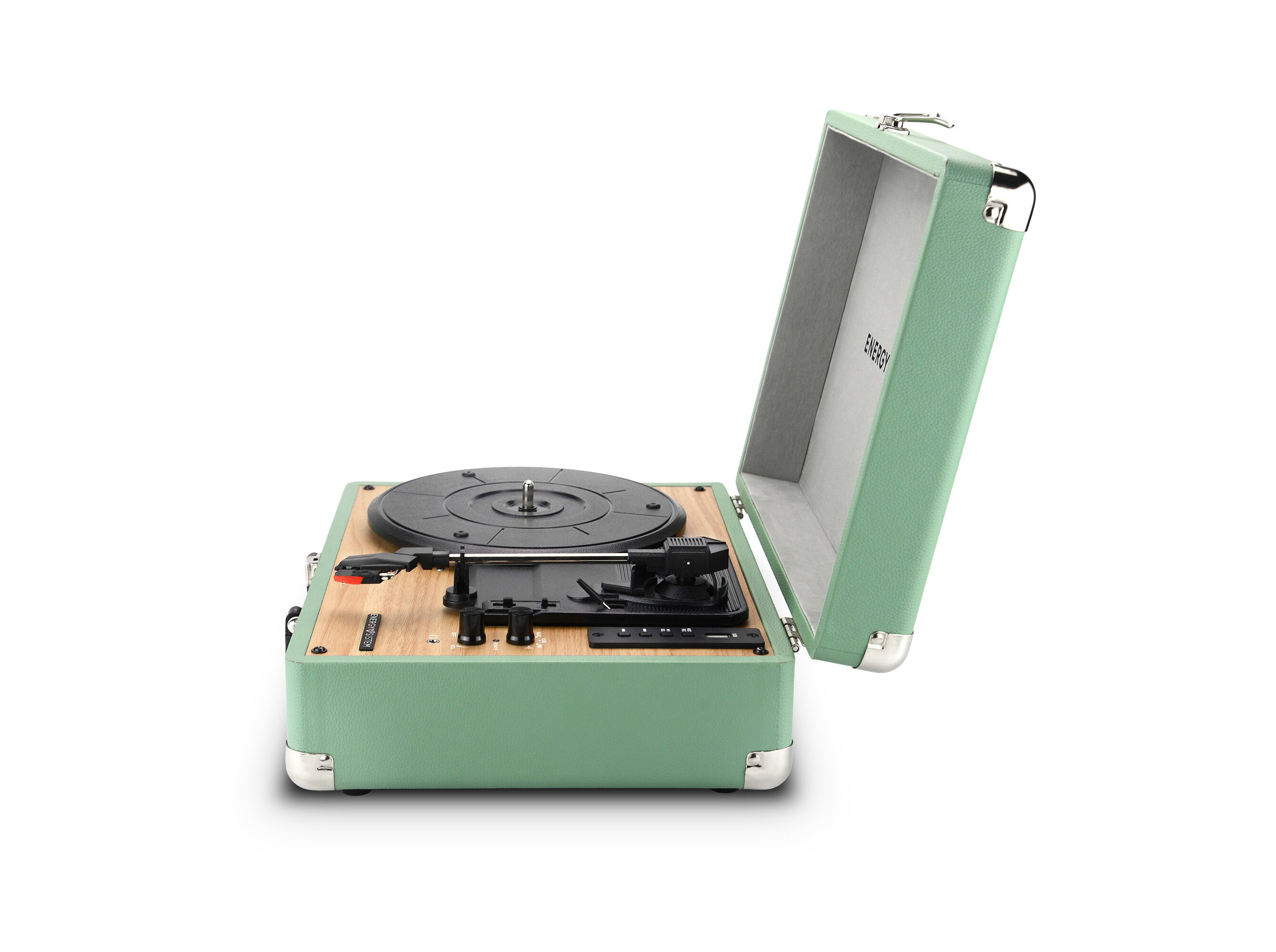 GIRA DISCOS ENERGY SISTEM RETRO SPIN TURNTABLE 40W AQUAMARINE image number 3