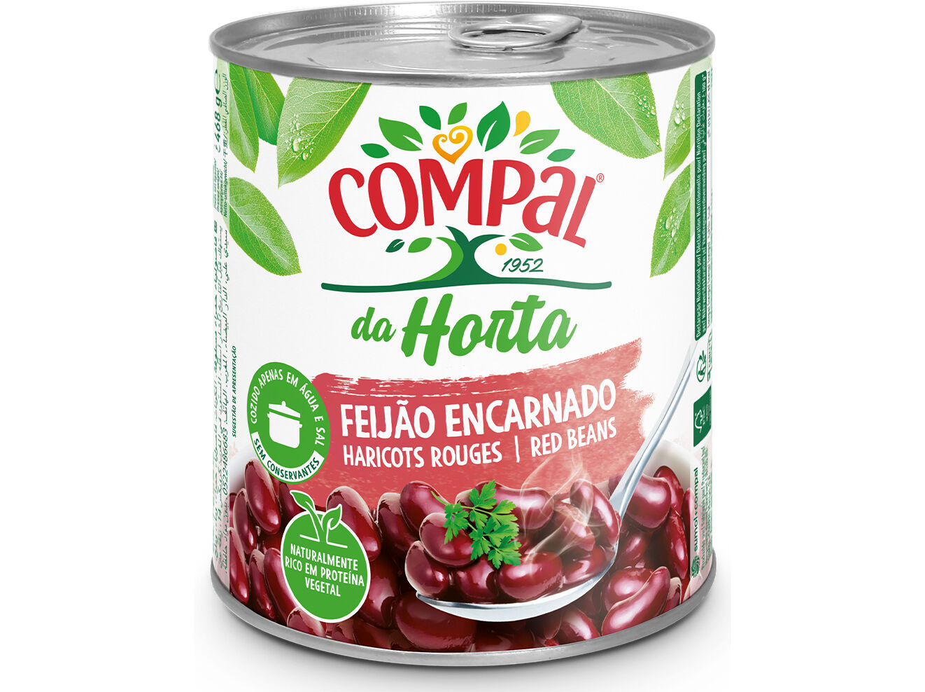 FEIJ&Atilde;O COMPAL DA HORTA ENCARNADO 845G image number 0