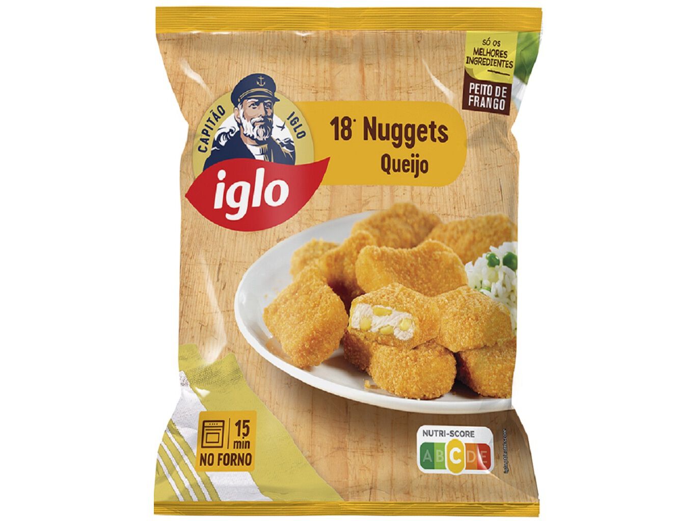 NUGGETS IGLO FRANGO E QUEIJO 18UN 375G image number 0