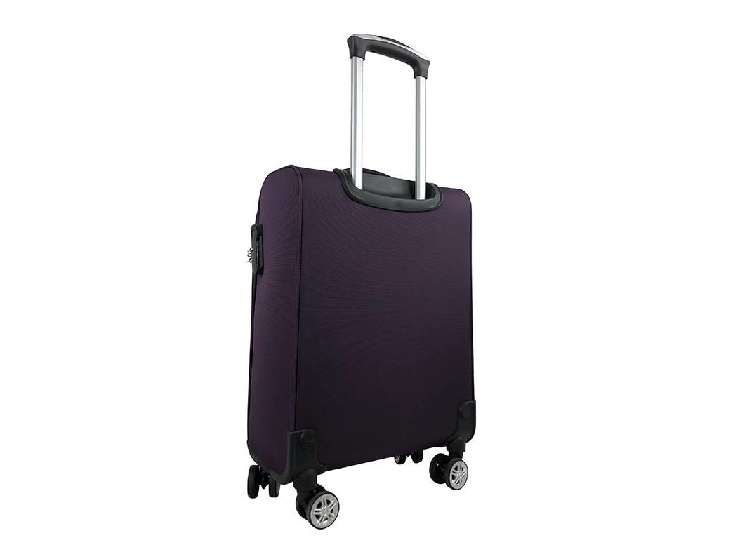 MALA DE CABINE FLEX&Iacute;VEL AIRPORT ROXO 8 RODAS 55CM image number 1