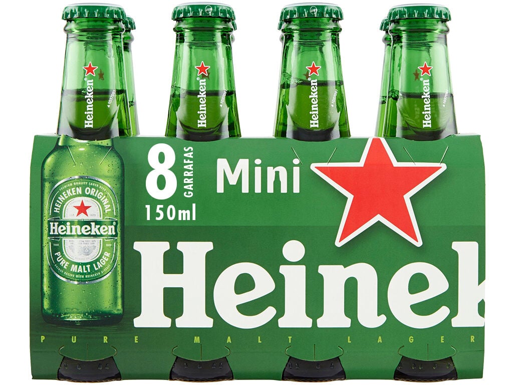 CERVEJA BRANCA HEINEKEN C/ALCOOL TP 8X0.15L image number 0